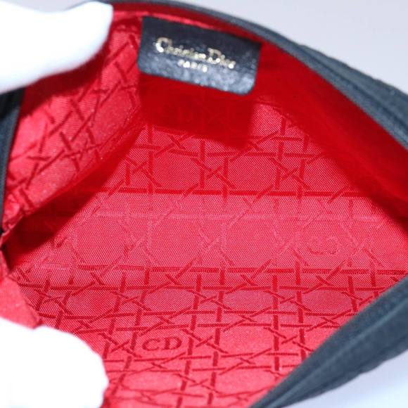Christian Dior Canage Pouch Nylon Black Auth bs10301 - Picture 11 of 16